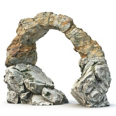 PNG Rock heavy element Bridge shape arch white 