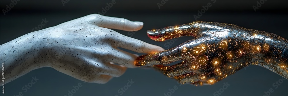 Aufkleber Manipulative Controlling Humans in a Dystopian Future with Advanced Surveillance and Digital Dominance