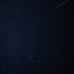 Starry night sky
