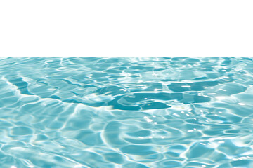 Blue water with ripples on the surface. Defocus blurred transparent blue colored clear calm water...