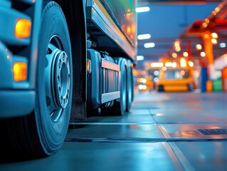 Transport safety check at an automotive service station