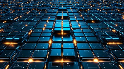 Obraz premium Futuristic Digital Seamless Texture and Pattern