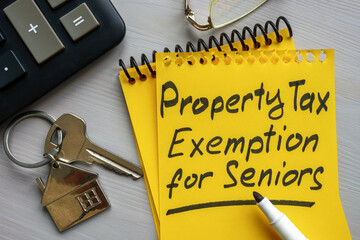 Note on page property tax exemption for seniors.