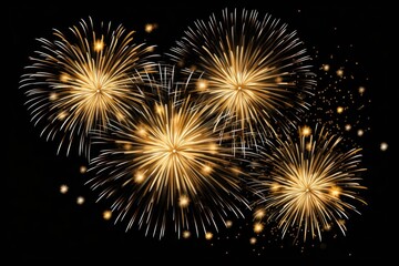 Fototapeta premium Fireworks backgrounds outdoors night.