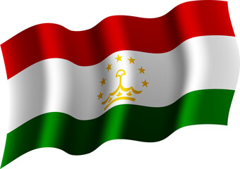 Tajikistan Realistic 3D Waving Flag