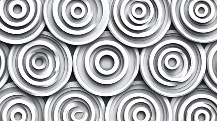 Minimalist Concentric Pattern in Soft Tones