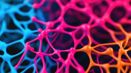 Vibrant and Dynamic Flow of Creative Ideas Represented as Colorful Interconnected Lines Linking Multiple Brains