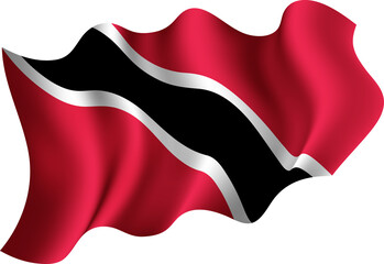 Trinidad and Tobago Realistic 3D Waving Flag