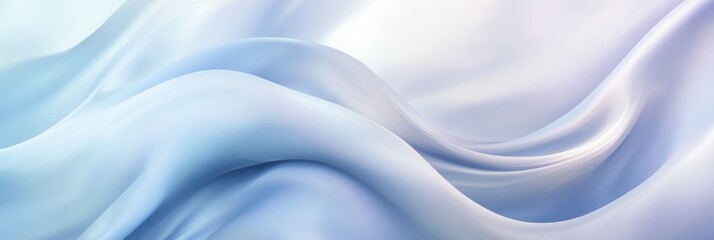 Obraz premium Abstract flowing fabric in soft pastel colors, creating a serene and calming visual effect.