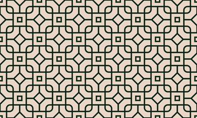 Overlapping geometric black lines background