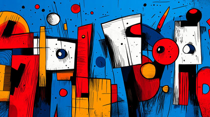 Abstract Colorful Forms and Shapes