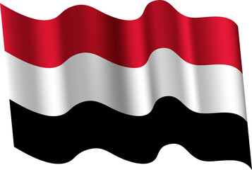 Yemen Realistic 3D Waving Flag