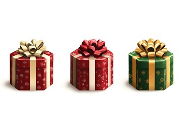 gift box set vector illustration