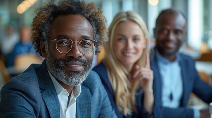 Fototapeta premium Diverse Group in Modern Office Setting