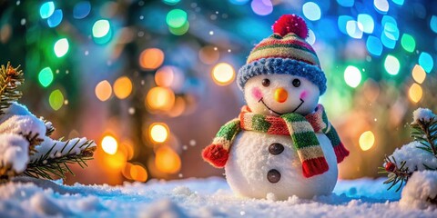 Obraz premium Charming Snowman Desktop Backgrounds for a Festive Winter Vibe on Your Computer Screen