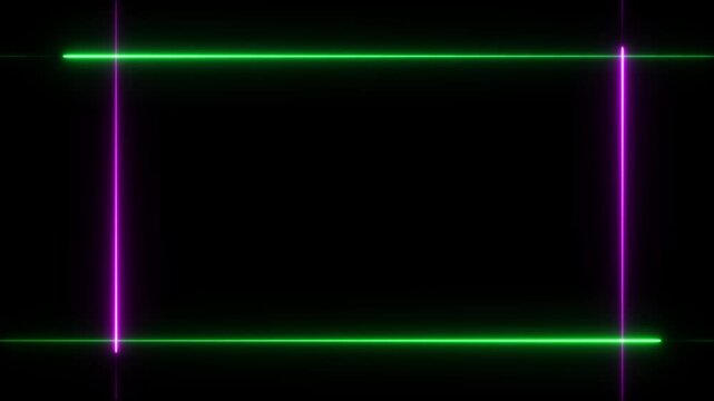 Vertical and horizontal new line animation