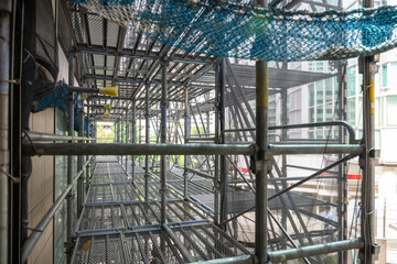 足場　現場作業　建築