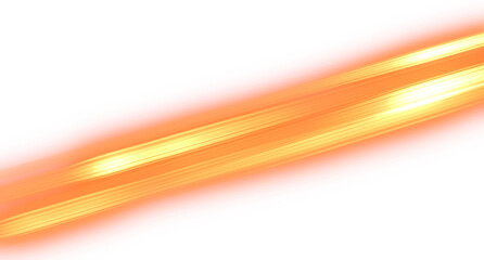 modern orange Light line neon Glow element