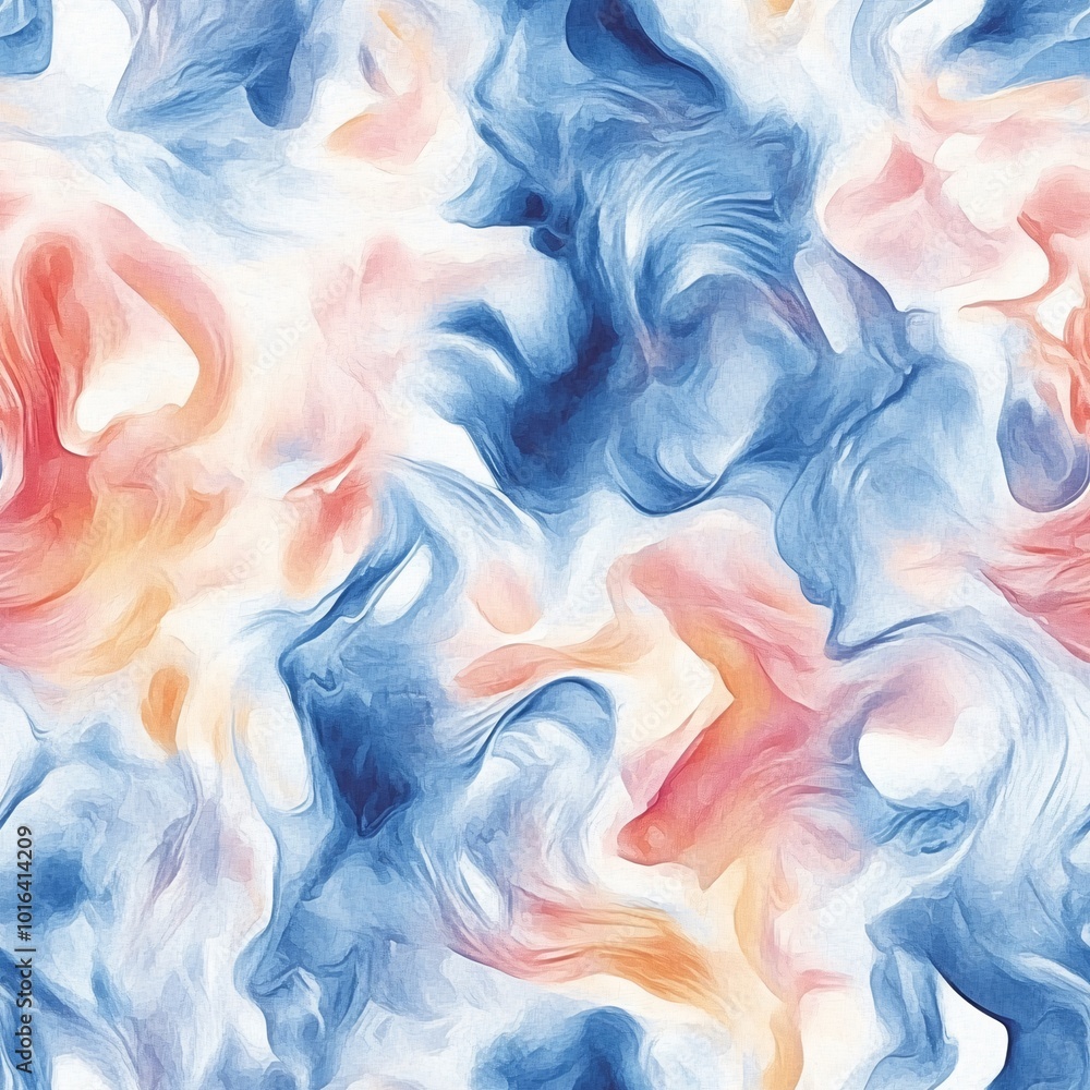 Poster tile image, an abstract background with soft, flowing watercolor patterns