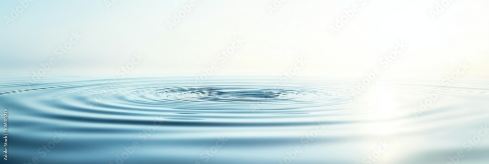 Poster a serene image of water ripples creating a calming effect.