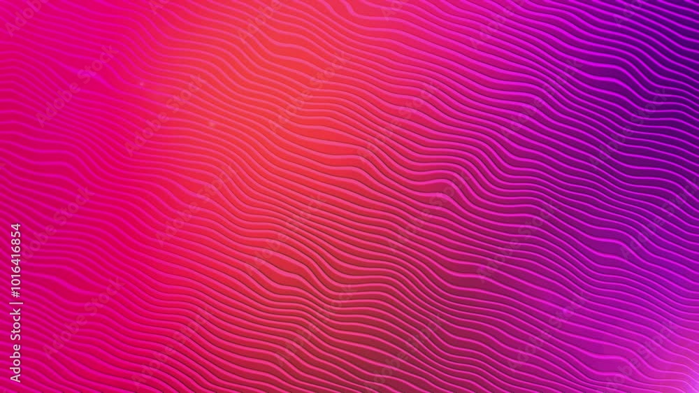 Aufkleber abstract magenta digital waves seamlessly flowing and reflecting on the light. modern golden backgro
