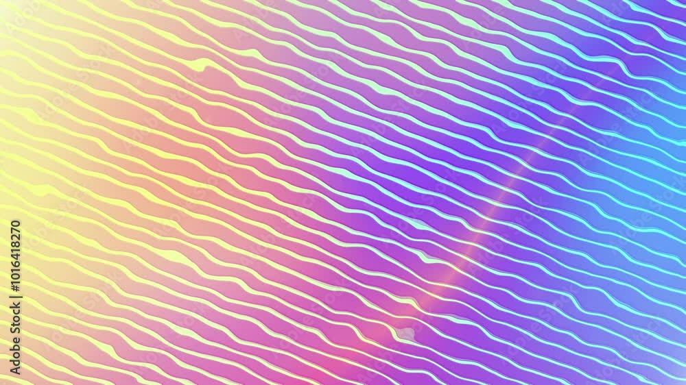 Aufkleber abstract gradient particle waves seamlessly flowing with soft light and bokeh. fucsia and blue digit