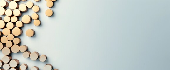 Elegant Circular Elements on a Soft Background A Study in Design and Minimalism