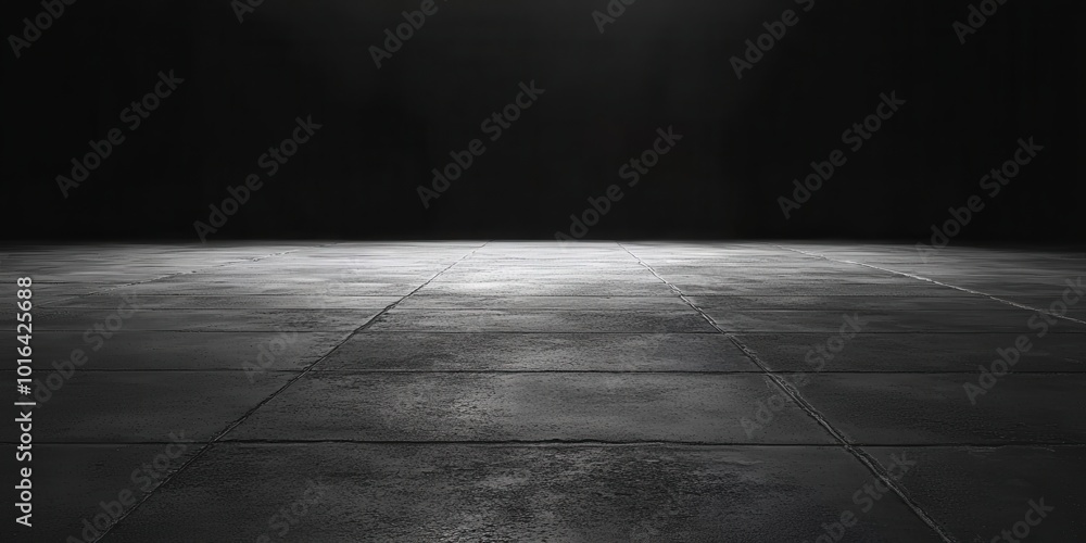 Poster dark concrete floor in empty space