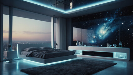 Futuristic themed room image