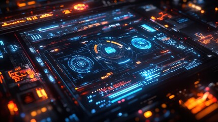 Obraz premium E Learning Interface technology concept