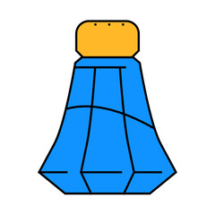 shaker salt line icon vector. shaker salt sign. isolated symbol illustration