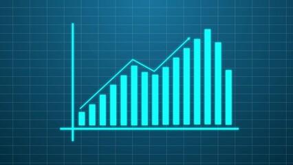 Stock graphs and arrows, stock illustrations, backgrounds, business planning and financial and investment strategy concepts.