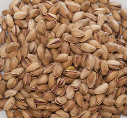 close up of pistachio nuts