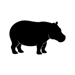 Hippo silhouette 