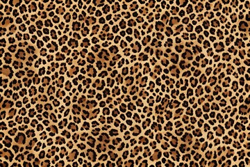Aerial seamless pattern of brown and black leopard print texture
