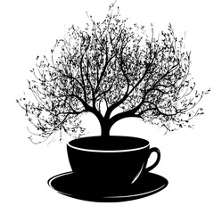 tree with coffee