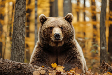 Obraz premium A wild animal in the forest created with generative ai