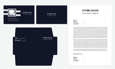 Brand identity with all related items