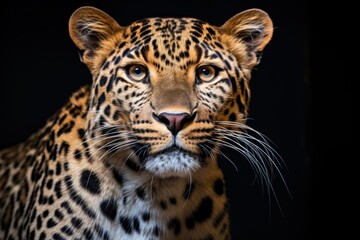 Fototapeta premium Javan leopard wildlife cheetah animal.