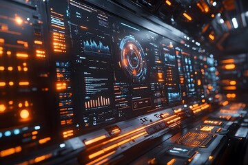 Futuristic Dashboard With Real-time Data Analytics