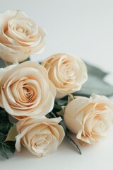 Fototapeta premium bouquet of roses close up