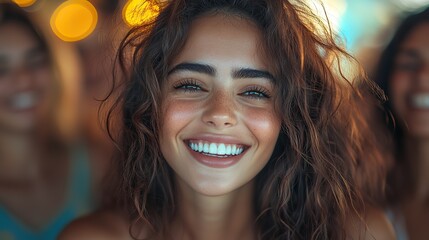 Fototapeta premium a joyful meeting between friends showcasing their smiles laughter and the warmth of their companionship the image beautifully encapsulates the essence of friendship and camaraderie.stock image
