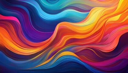 Obraz premium abstract background with waves, abstract colorful background, background with vibrant colors