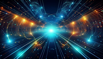 Naklejka premium abstract technology communication concept background