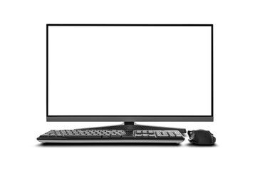 Fototapeta premium Modern computer isolated on white background.