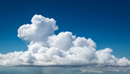 White clouds isolated on transparent background. Generative AI