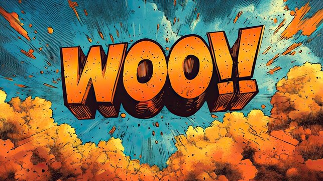 a vibrant comic book style featuring a bold attention grabbing speech bubble,the word wow in capital letters often used to express surprise,amazement in pop art designs.create by F.a - Powered by Adobe