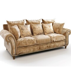 Naklejka premium sofa set furniture on transparent background 