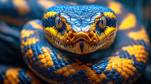 a visual comparison of python and javascript featuring a javascript logo and a python snake image,code in the background.create by F.a