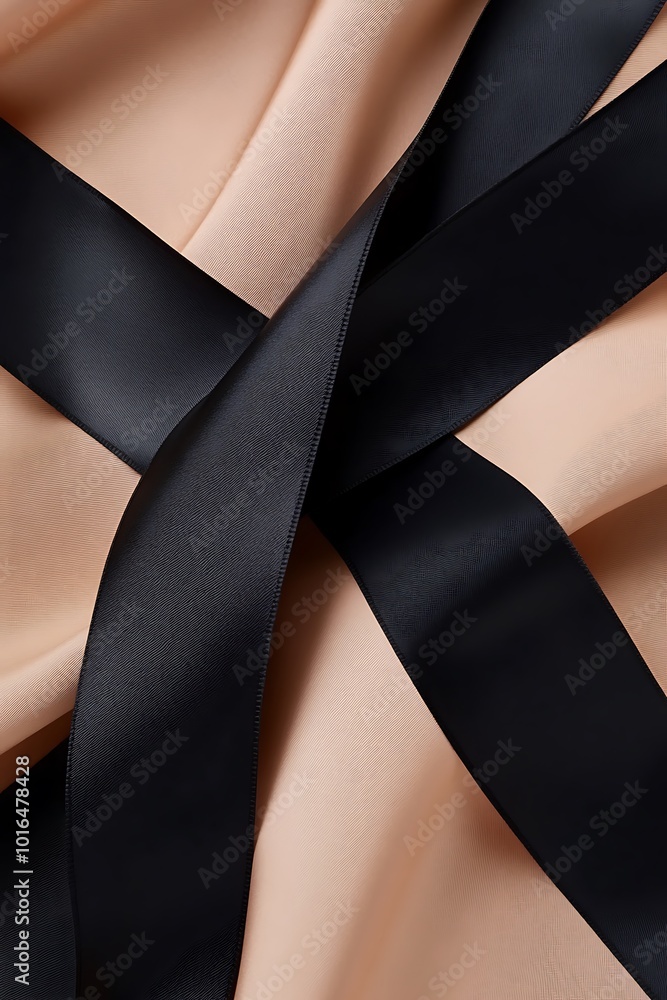 Poster minimalist beige and black geometric design with diagonal shapes, offering a striking contrast and s